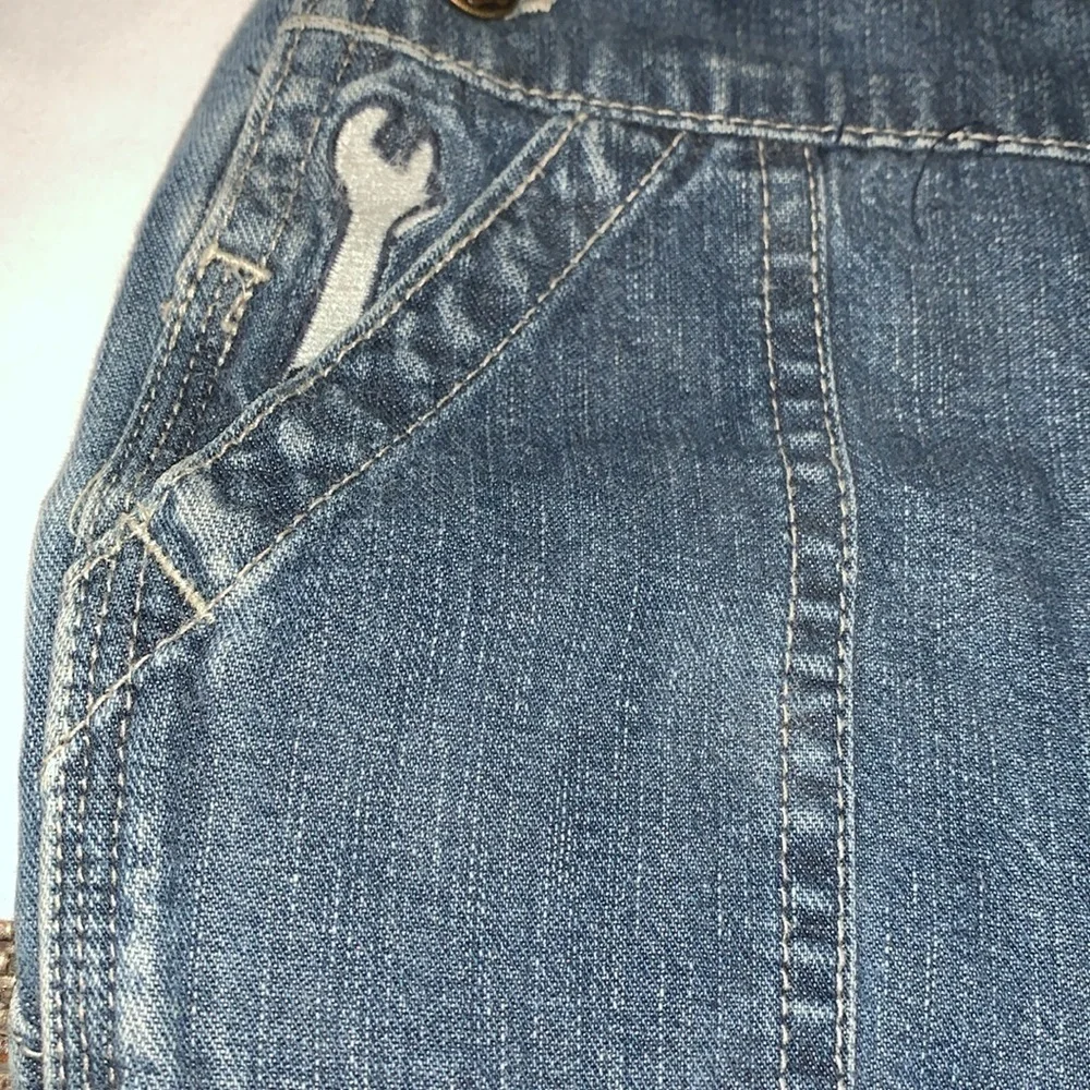 Vintage Mechanic Embroidered Tools Toddler Overalls by Oshkosh